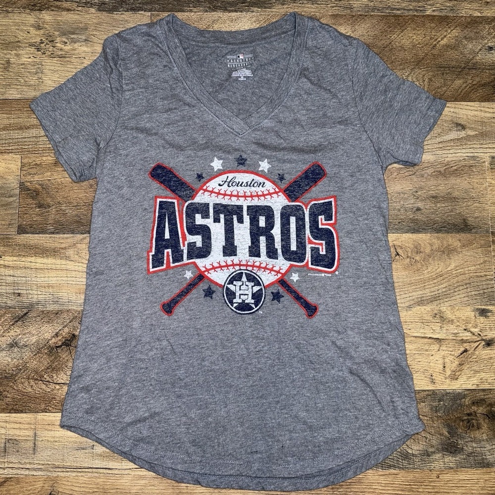 Houston Astros Women's T Shirt MLB By 5th & Ocean Size XS
